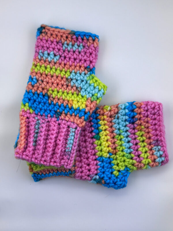 Happy Pastel Fingerless Gloves