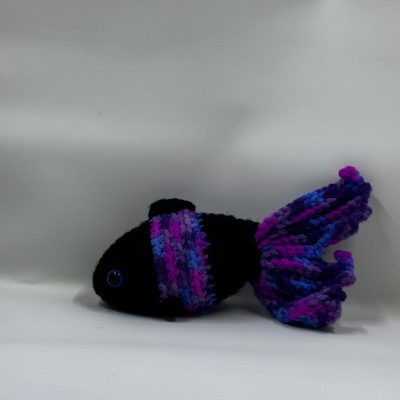 Betta Fish Purple/Black