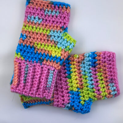 Happy Pastel Fingerless Gloves